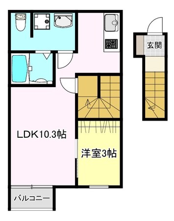 CASA上津の物件間取画像